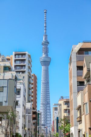 錦糸町から望むスカイツリー