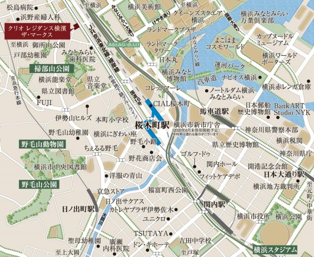 クリオレジダンス横濱ザ・マークス_地図