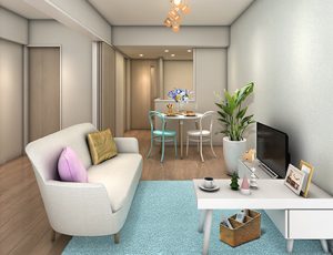 リビオレゾン東陽町ステーションプレミアの内装プラン(ワンモアスタイル)Scandinavian Mix Style
