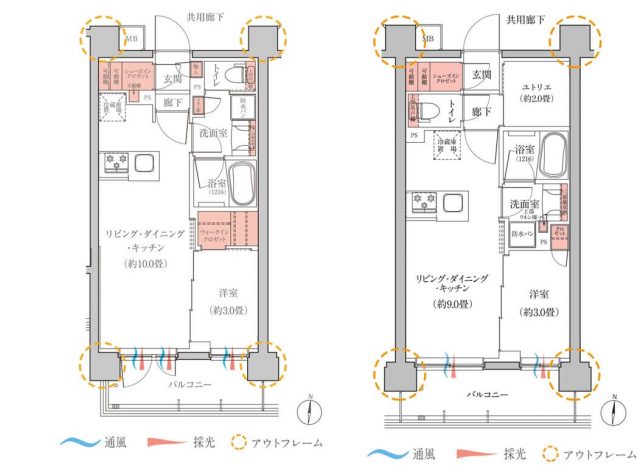 リビオレゾン南浦和の間取り図