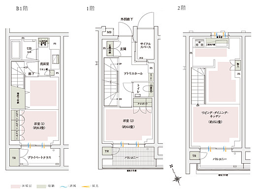 ザ・ロアハウス吉祥寺の間取り(A1タイプ)