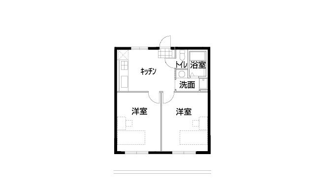 キッチン経由型2K
