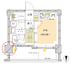 ⑦ヴェレーナ横浜反町駅前の間取図(Gplan)