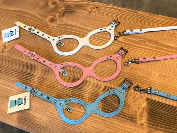 しなやかな本皮が首に優しい「メガネハーネス」