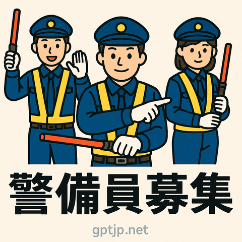 週１から勤務出来る警備スタッフ募集｜勤務地は高崎市