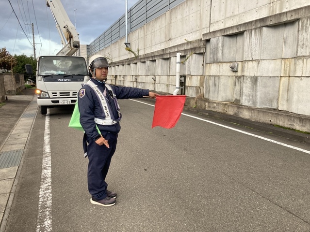 山形市の交通誘導員