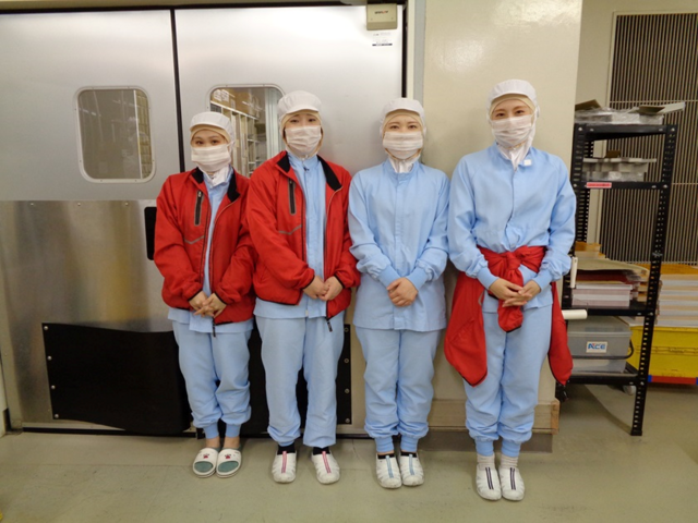 カステラ製造における検査包装スタッフ(パート)