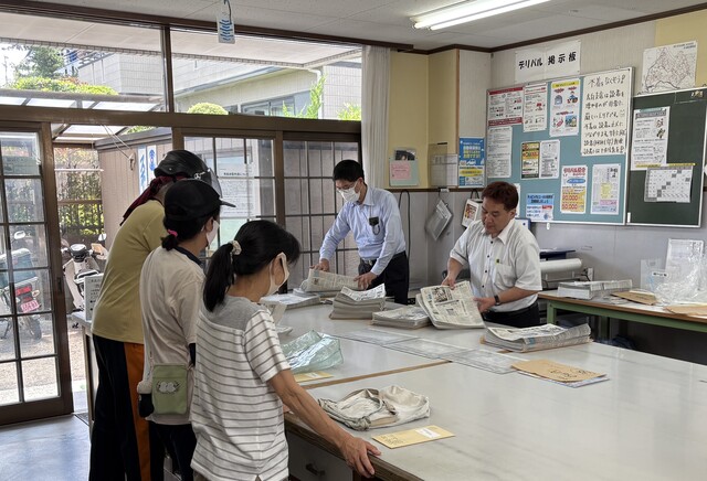 車で配達拠点に配送／早朝のＷワークに／河北仙販太白支店