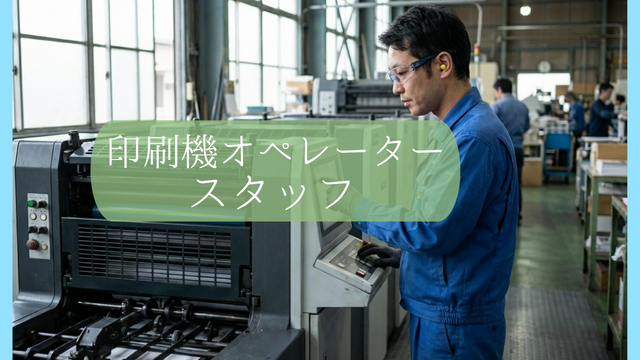 スピード採用！印刷機オペレータースタッフ/未経験OK♪