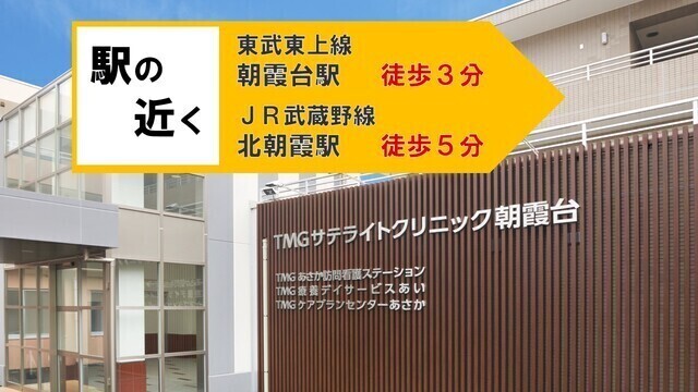 TMGサテライトクリニック朝霞台　人間ドック事務フル勤務スタッフ／非常勤