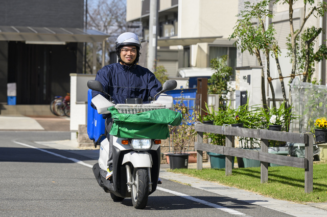 京都新聞石山販売所　朝刊配達アルバイト