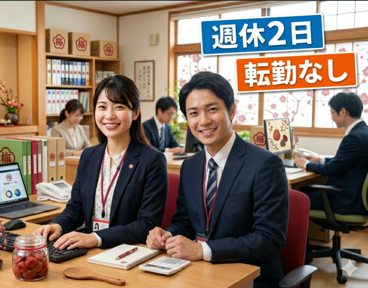 梅干しメーカーの事務スタッフ