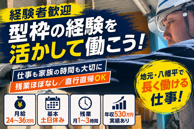 型枠工事の現場作業スタッフ