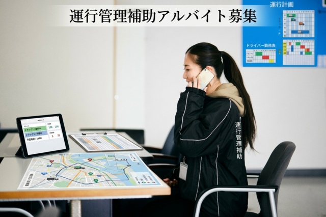 夕方から夜間の運行サポートスタッフ／未経験歓迎／ アルバイト