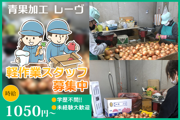 青果加工 レーヴ　京都市下京区　軽作業スタッフ