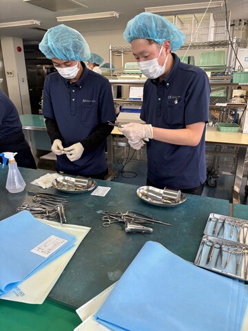 医療器材の洗浄滅菌作業：契約社員