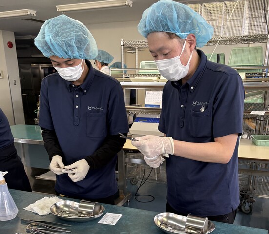 医療器材の洗浄滅菌作業：契約社員