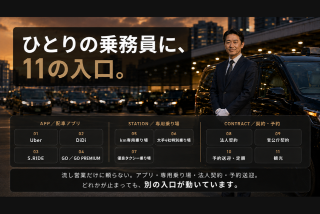 タクシードライバー：正社員／40代・50代・60代活躍！