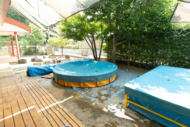 豊かな自然のなか、めいっぱい体を動かす