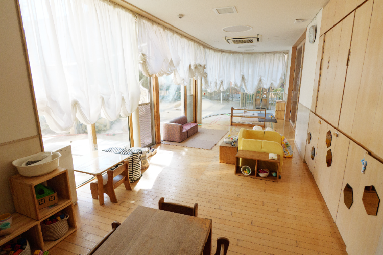 安心して遊べる環境、発達に沿った保育室