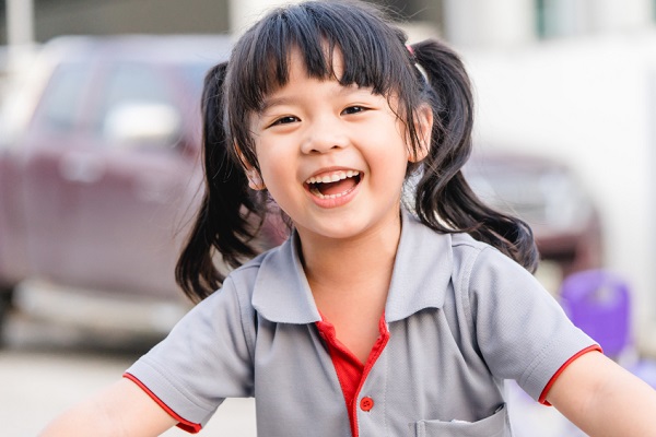 女の子の笑顔
