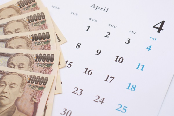 カレンダーとお金