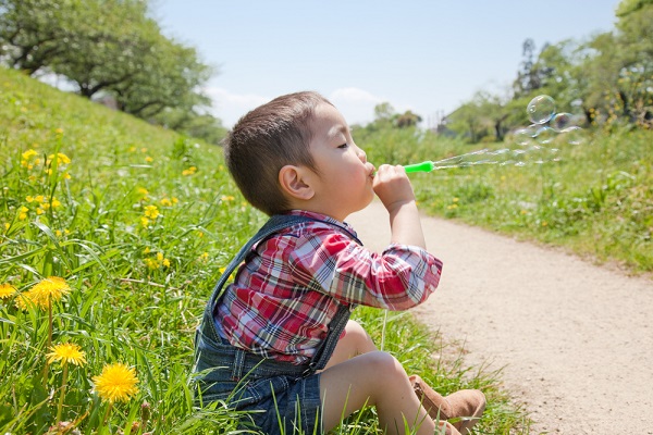 4月の2歳児の写真