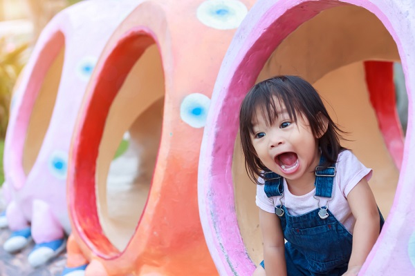7月の1歳児の写真