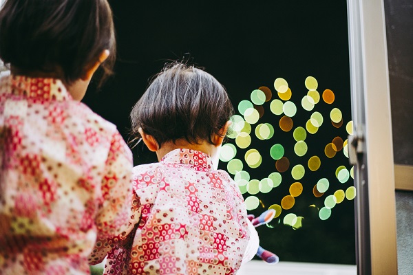 8月の3歳児の写真