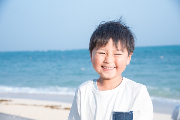 8月の4歳児の写真