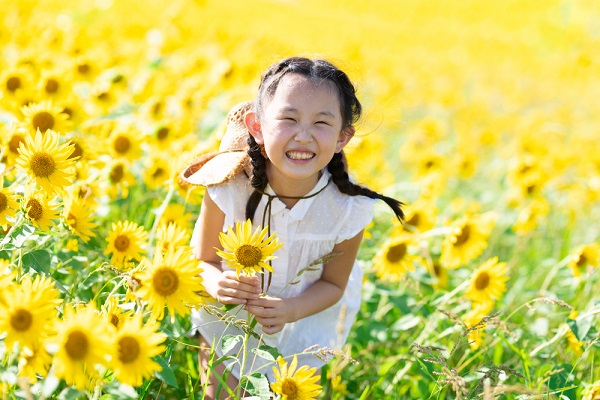 8月の4歳児の写真