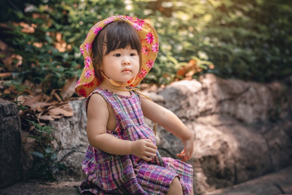 9月の1歳児の写真