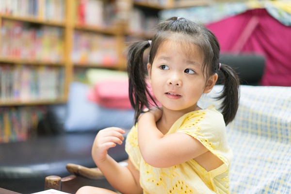 身体がかゆい子ども
