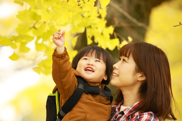 10月の2歳児の写真