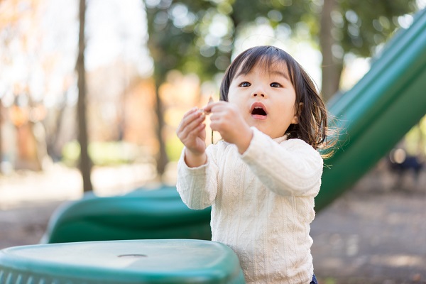 10月の2歳児の写真