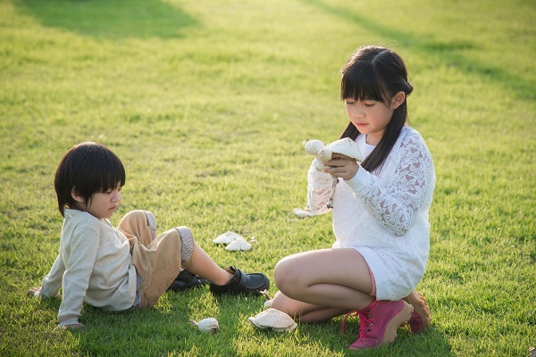 10月の3歳児の写真