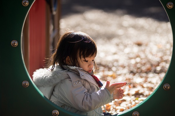 11月の1歳児の写真