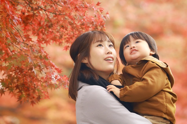 11月の0歳児の写真