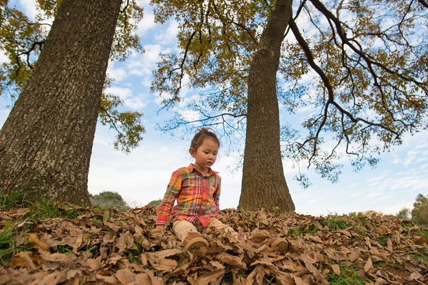 11月の2歳児の写真