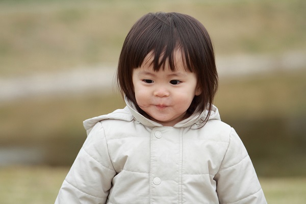 12月の0歳児の写真