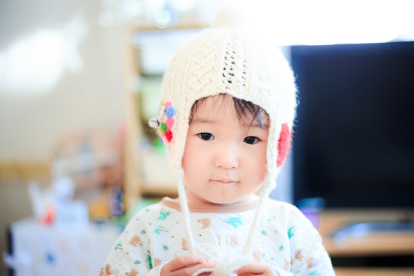 12月の0歳児の写真