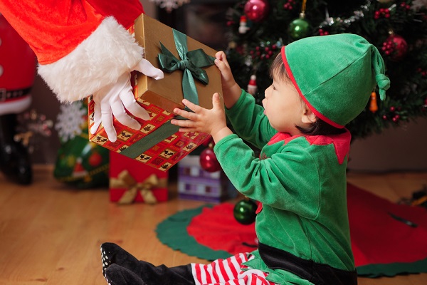12月の1歳児の写真