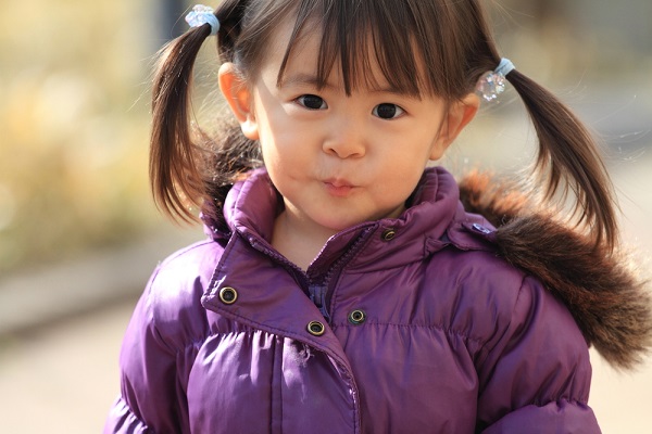 12月の1歳児の写真
