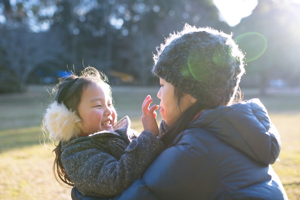 12月の2歳児の写真