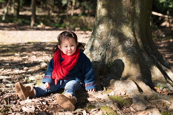 12月の3歳児の写真