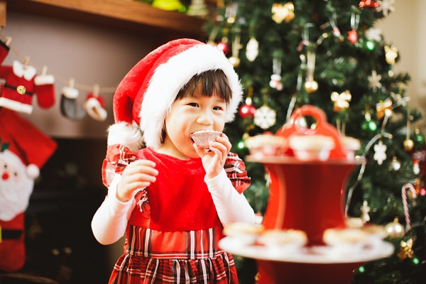 12月の3歳児の写真