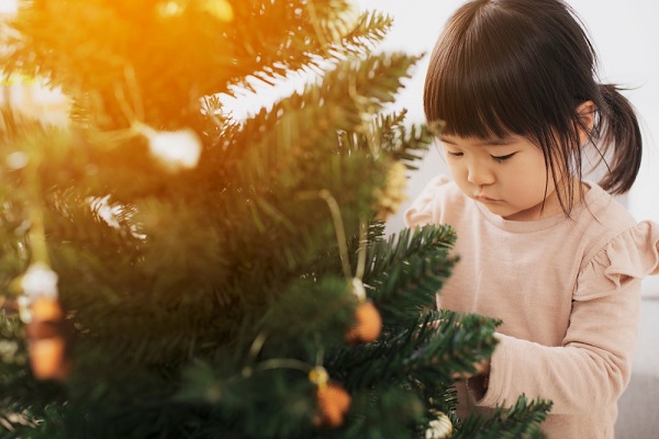 12月の3歳児の写真