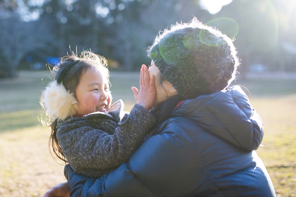 12月の3歳児の写真