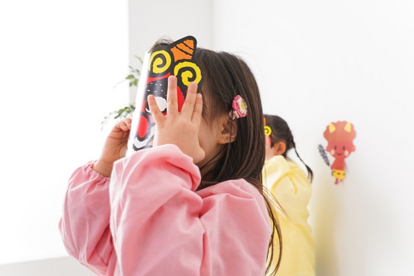 2月の1歳児の写真