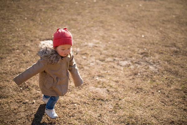 2月の1歳児の写真